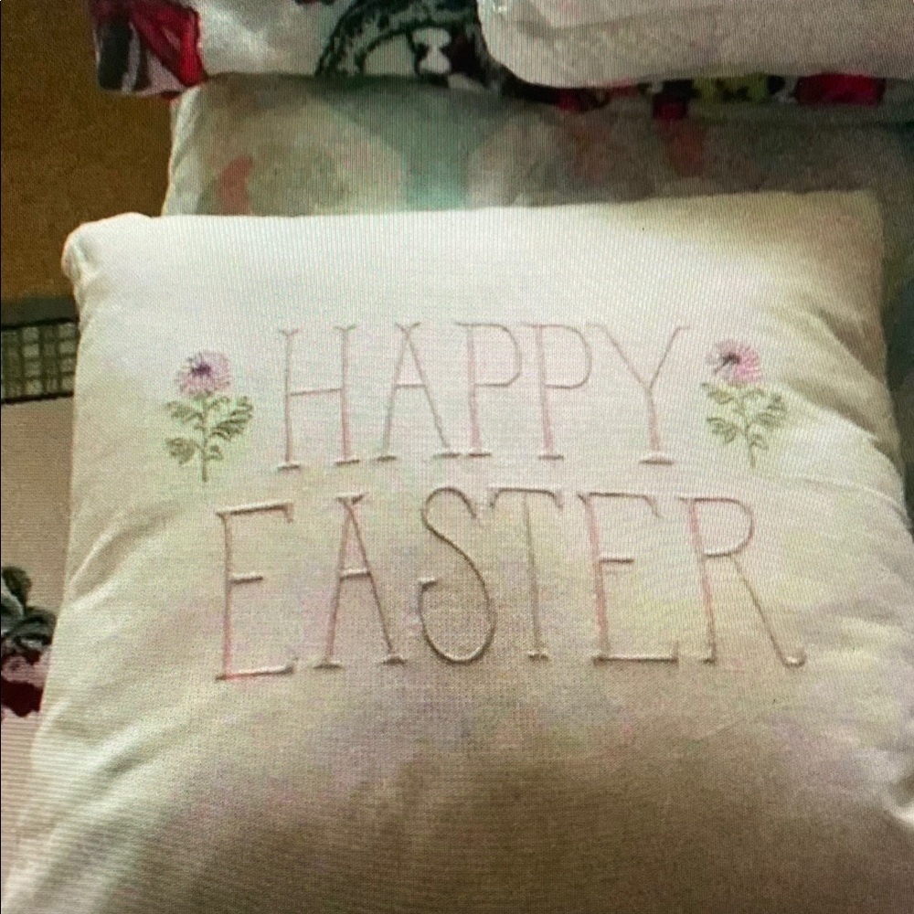 Happy Easter Decorative Pillow